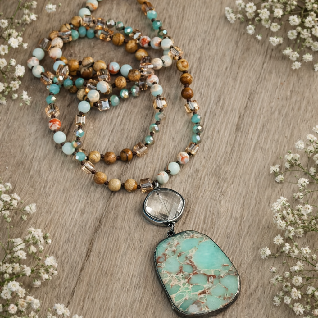 Aqua Stone Necklace