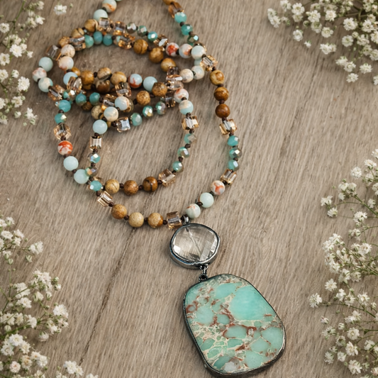 Aqua Stone Necklace
