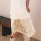 Beige Lace Maxi Skirt