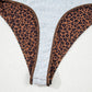 Brown Leopard Printed Sleeveless Scoop Neck Bodysuit