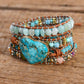 Turquoise Boho Wrap Bracelet