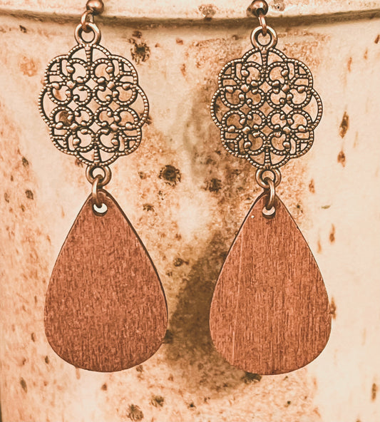 Wood haven earrings