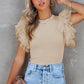Dotty Ruffle Top 6 Color Options