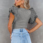 Dotty Ruffle Top 6 Color Options