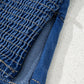 Sail Blue Vintage Bow Front Smocked Back Denim Tube Top