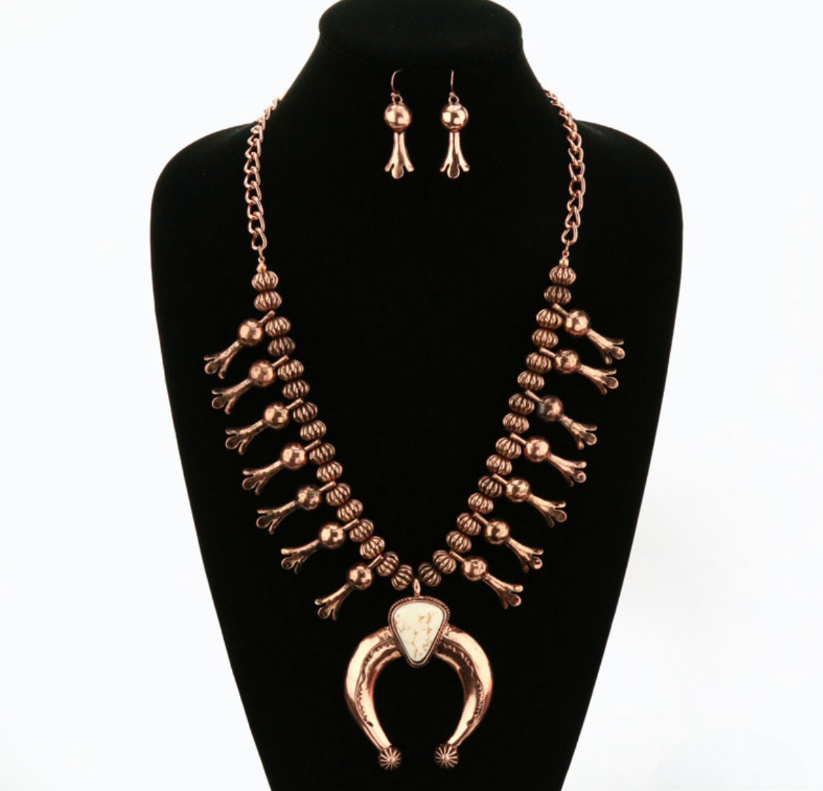 Copper Crescent Necklace