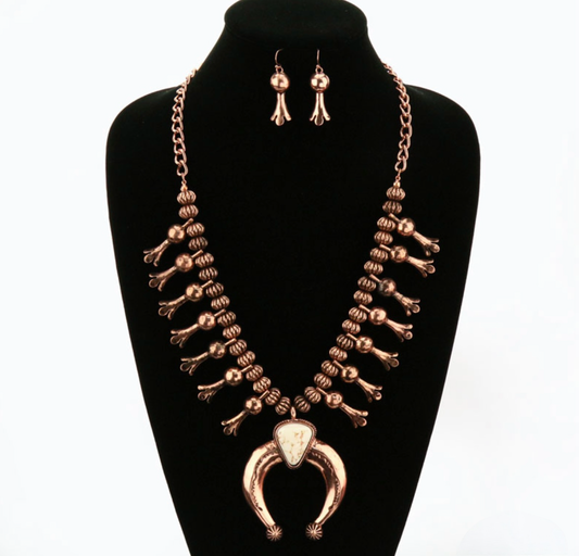 Copper Crescent Necklace