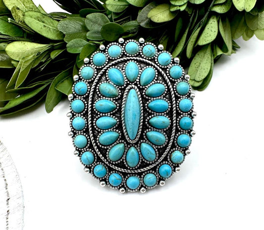 Cluster Turquoise Ring