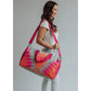 Orange, Pink & Slate Aztec Duffel