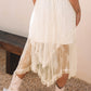 Beige Lace Maxi Skirt