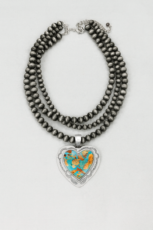 Forever Heart Turquoise Necklace