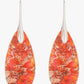 Coral Teardrop Earrings