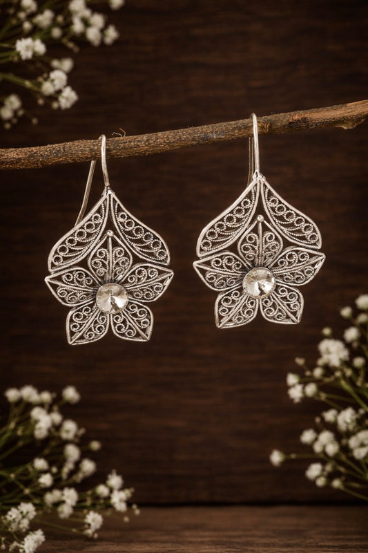 Hanging Flower Earrings