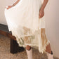 Beige Lace Maxi Skirt