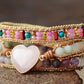Cadence Boho Heart Stone Bracelet