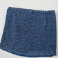 Sail Blue Vintage Bow Front Smocked Back Denim Tube Top