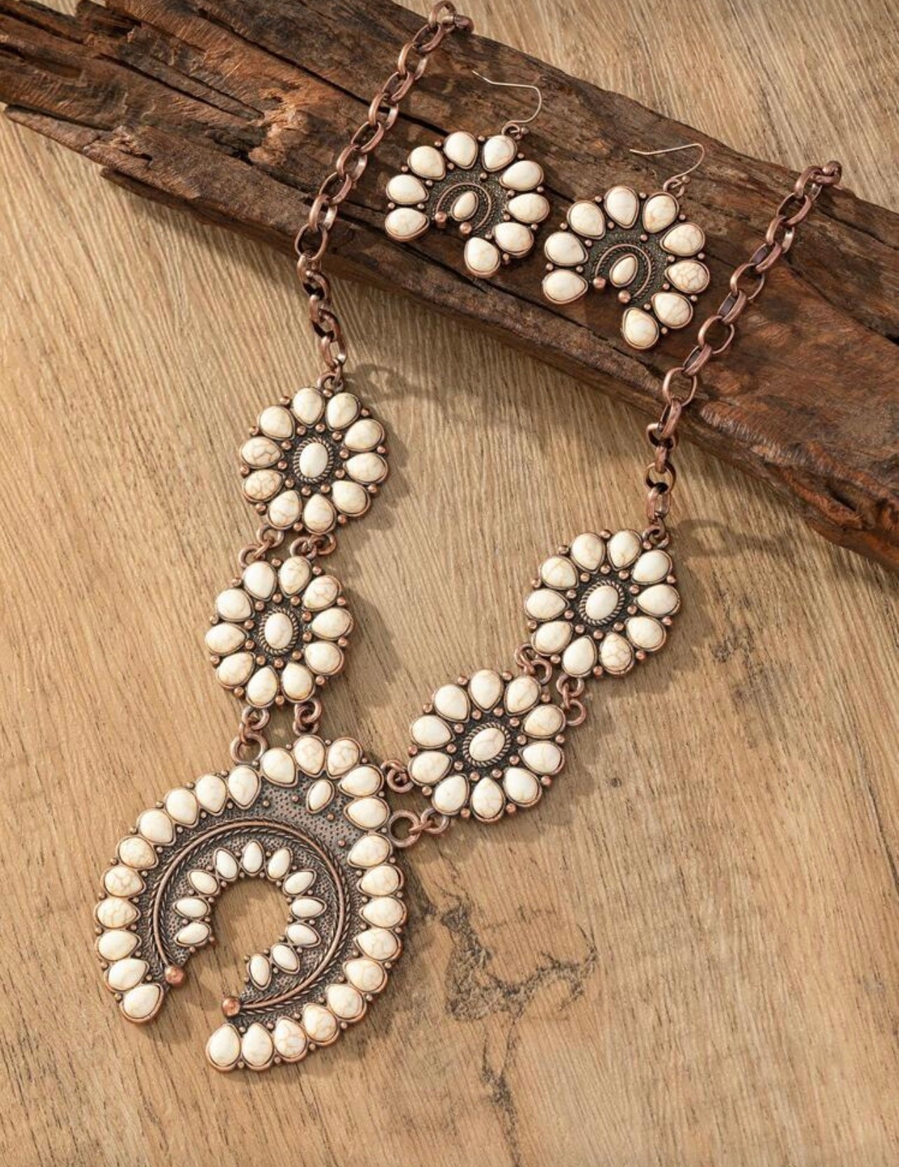 Savanna Squash Blossom Necklace
