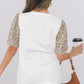 Leopard Patchwork T Shirt
