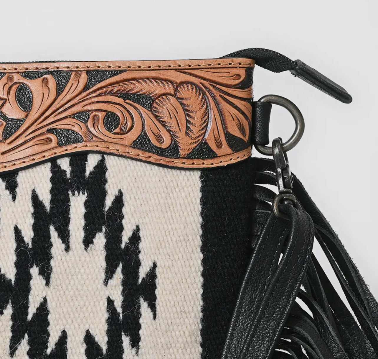 Floral Genuine Leather Luxury Western Purse