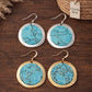 Regal Plated Turquoise Earrings