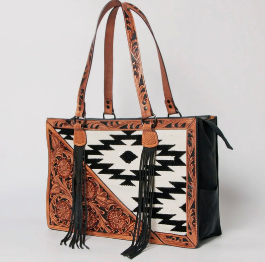 Leather Aztec American Darling Luxury Purse