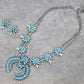 Flower Turquoise Squash Blossom Necklace