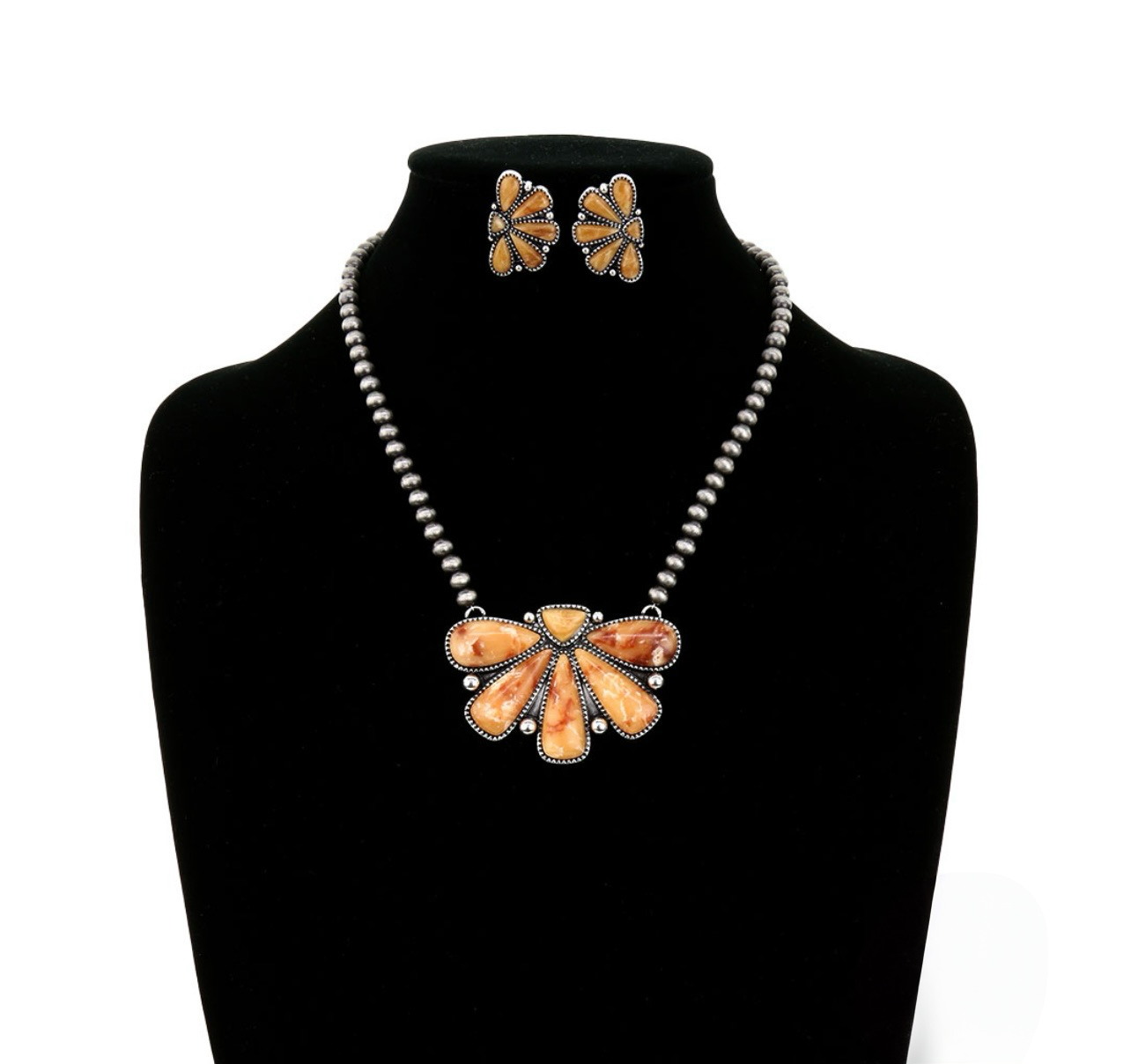 Blooming Petal Necklace Set