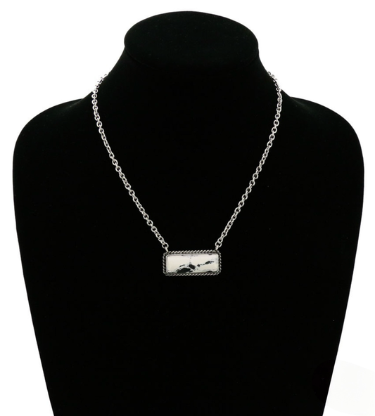 Stone Bar Necklace
