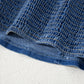 Sail Blue Vintage Bow Front Smocked Back Denim Tube Top