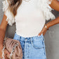 Dotty Ruffle Top 6 Color Options