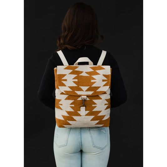 Camel & Cream Aztec Backpack