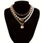Golden Pearl Necklace Set