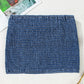 Sail Blue Vintage Bow Front Smocked Back Denim Tube Top