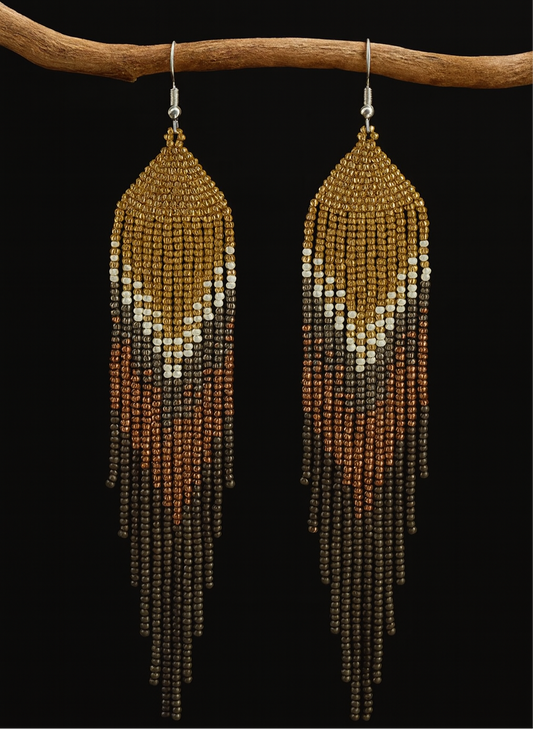 Copper Canyon Beaded Earrings
