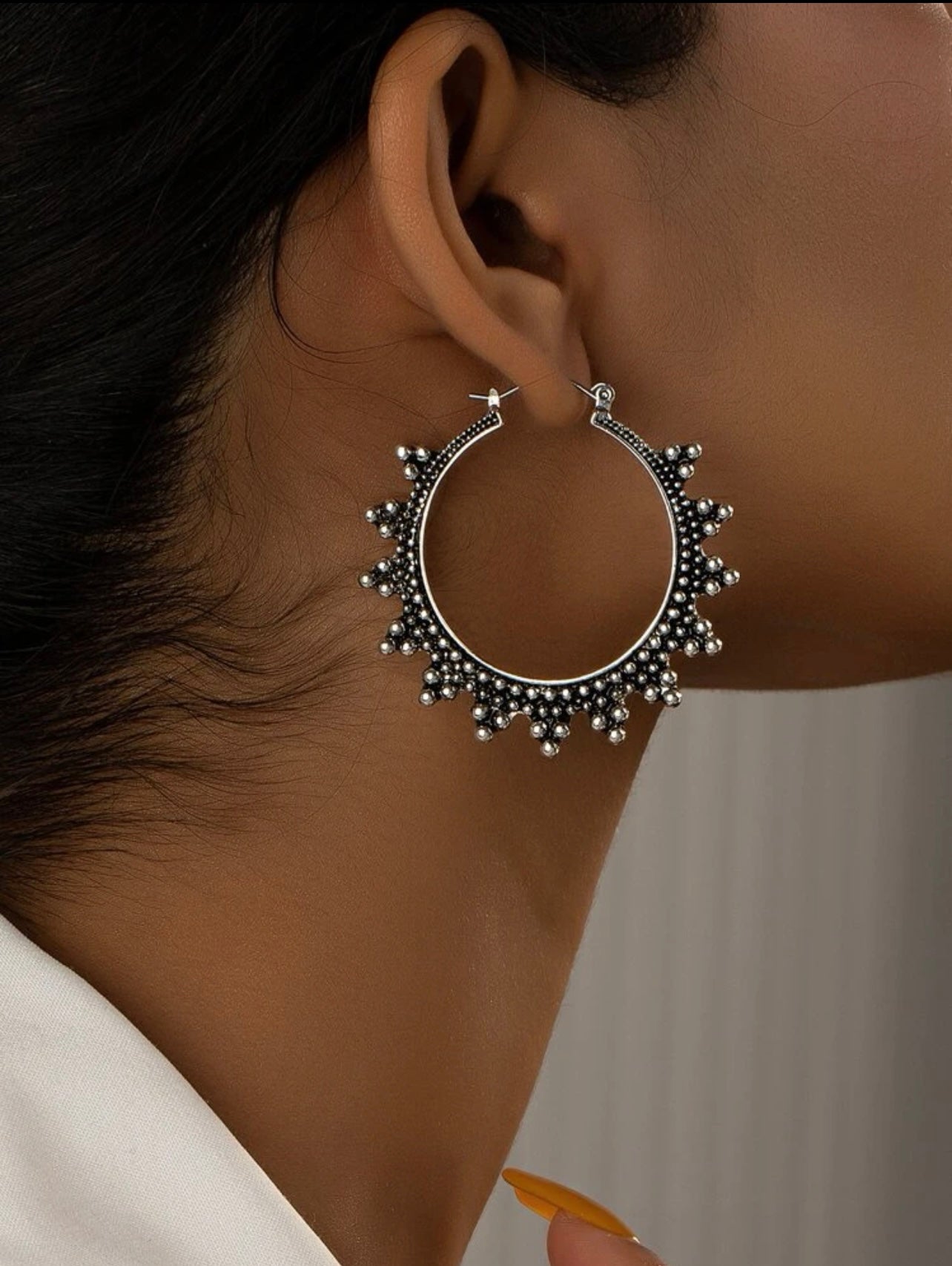 Tribal Hoop Earrings