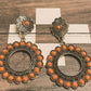 Orange Daisy Earrings