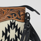 Aztec Black And White Luxury Western Purse
