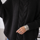 Full Size Cable-Knit Long Sleeve Sweater Plus Size