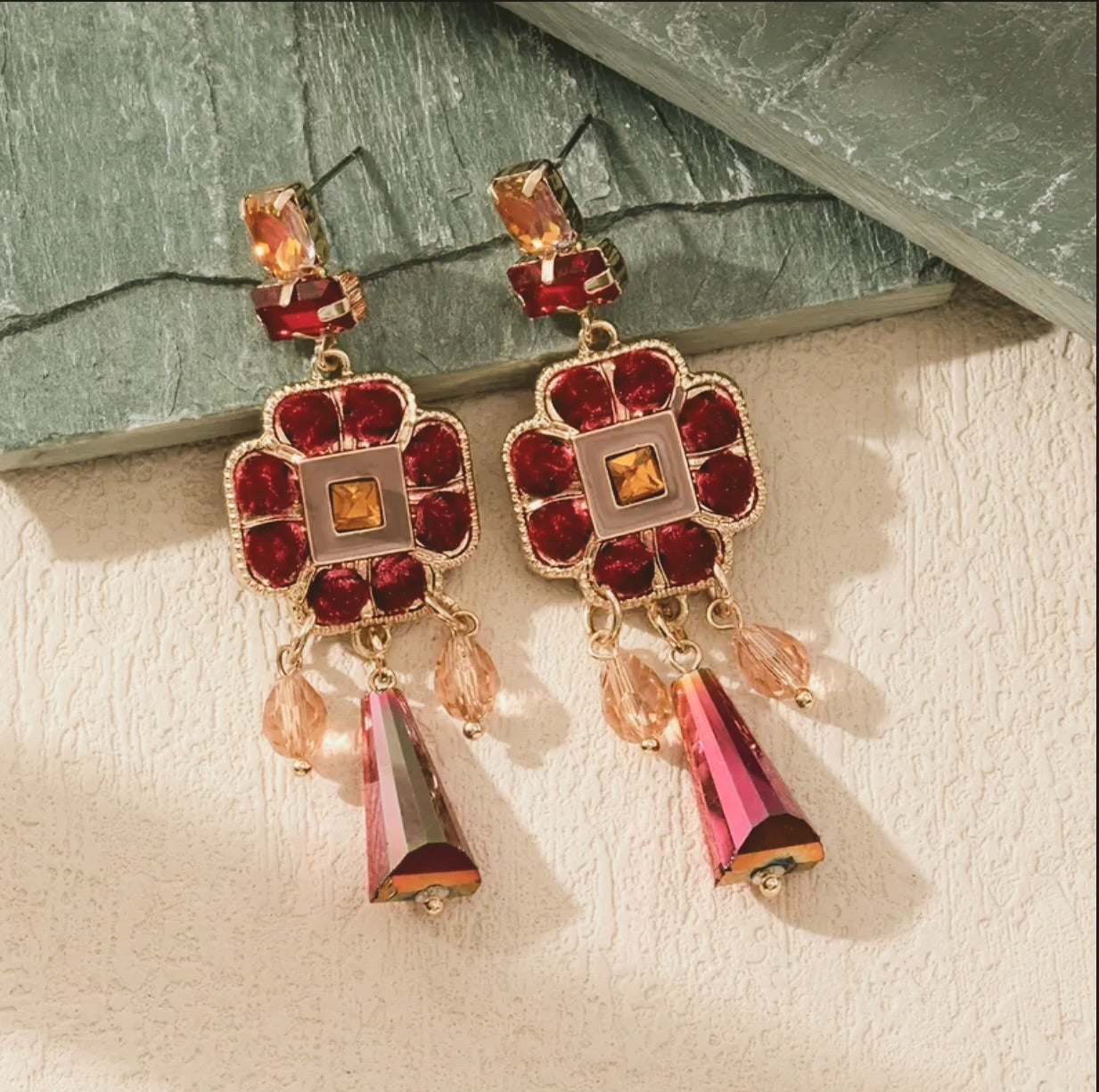 Ruby earrings