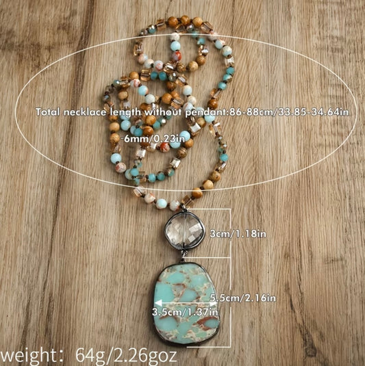 Aqua Stone Necklace