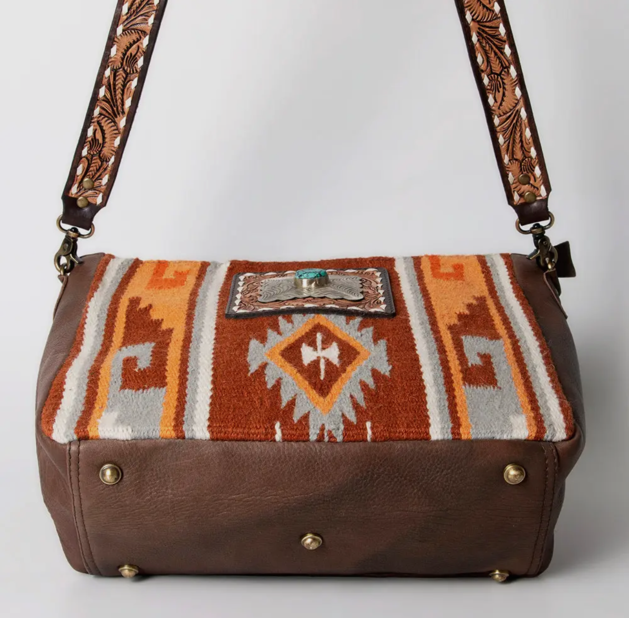 Tangerine Skies Luxury Western Purse