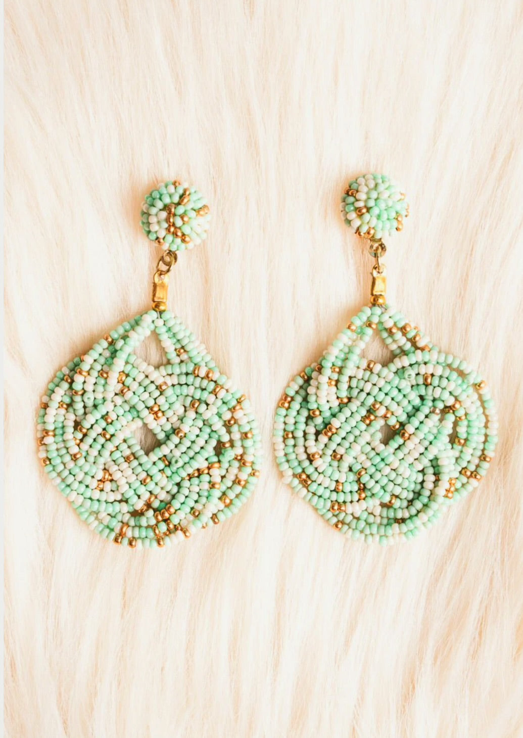 Mint julep earrings