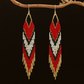 Red Radiance Beaded Earrings