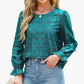 Blooming Blossom Turquoise Summer Top
