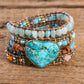 Turquoise Boho Wrap Bracelet