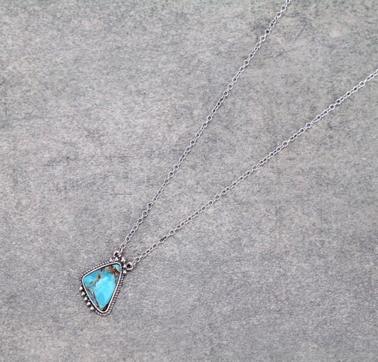 Tuscan Howlite Turquoise Necklace