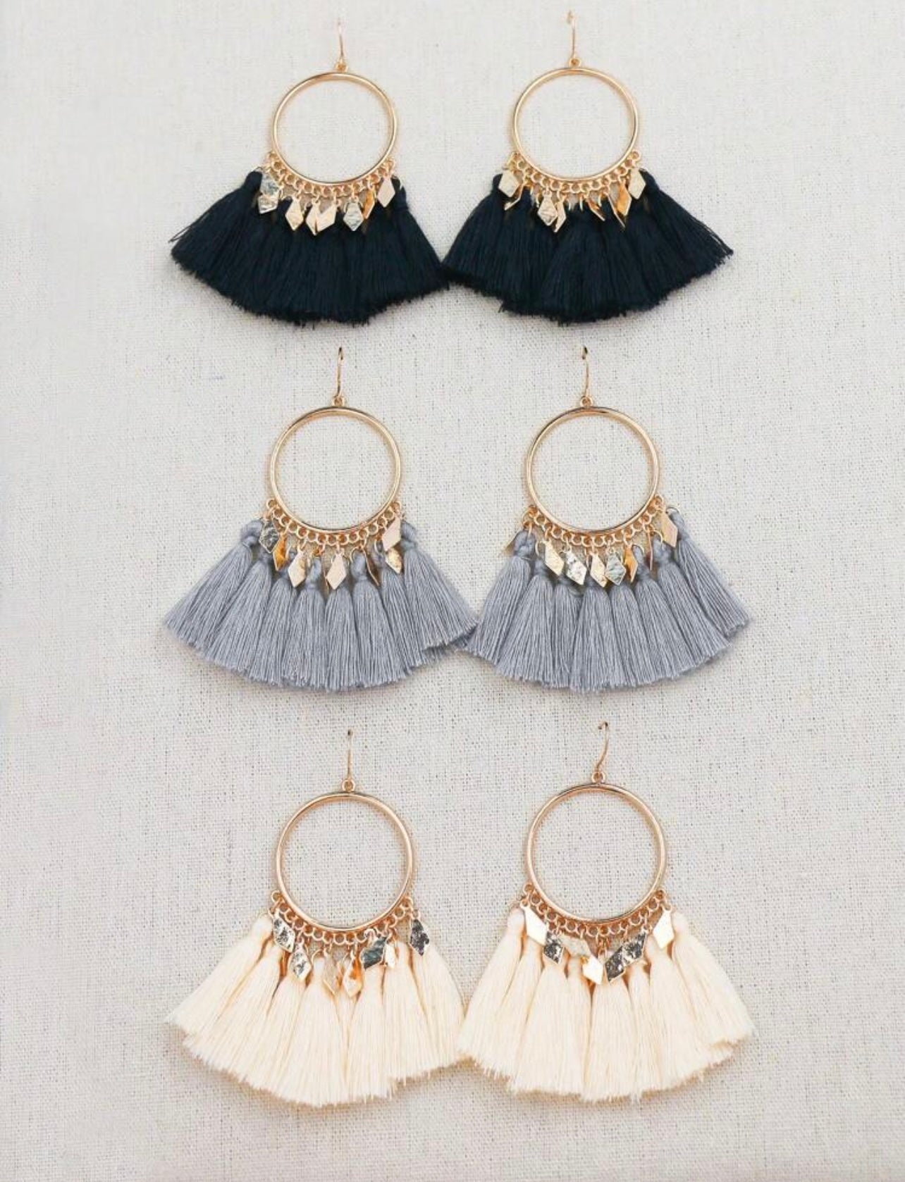 Classic Fringe Set Earrings