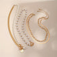 Golden Pearl Necklace Set