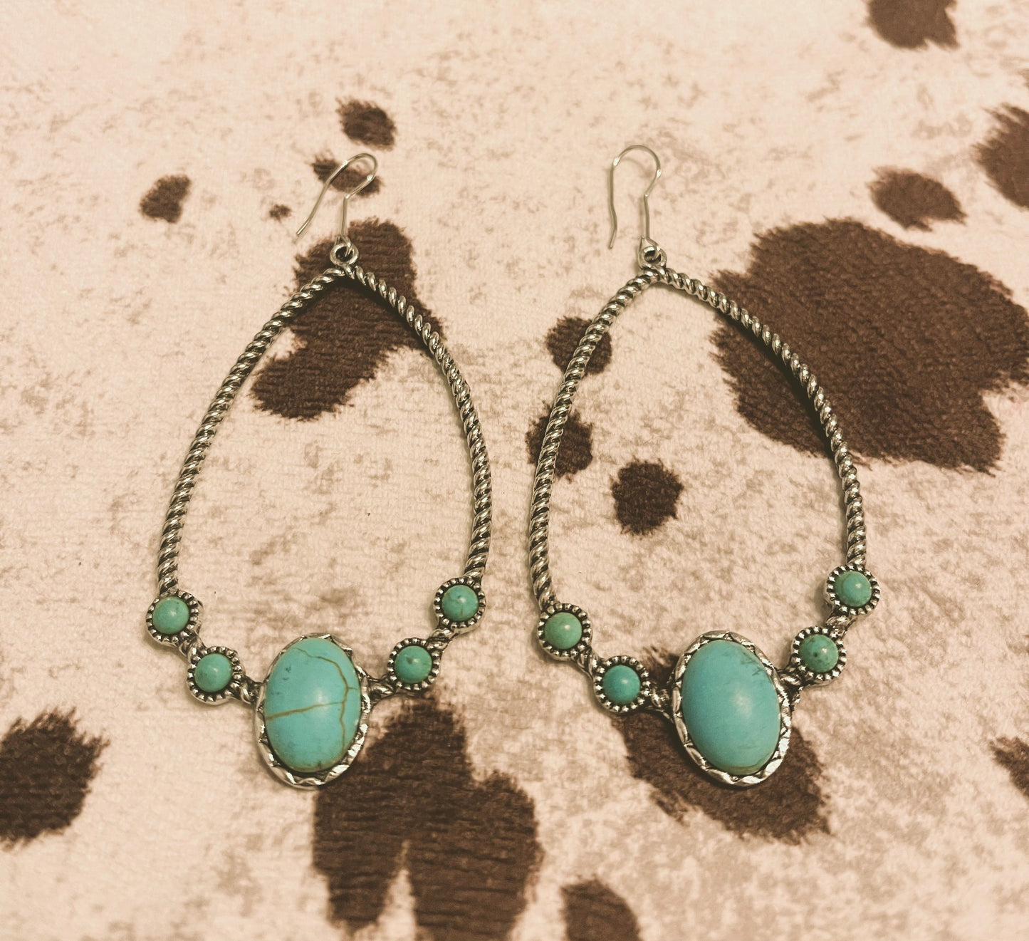 Turquoise teardrop earrings