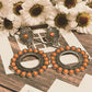 Orange Daisy Earrings